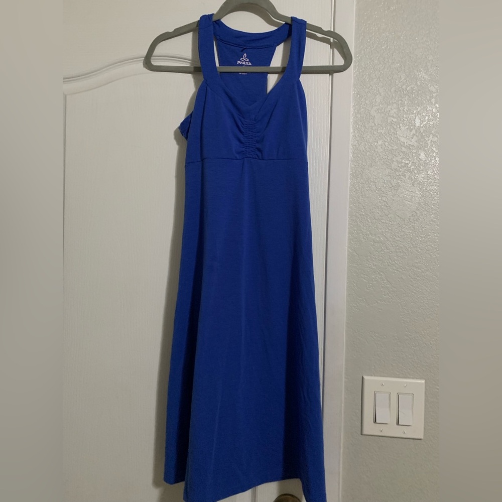 Prana Vibrant Blue athletic tank dress